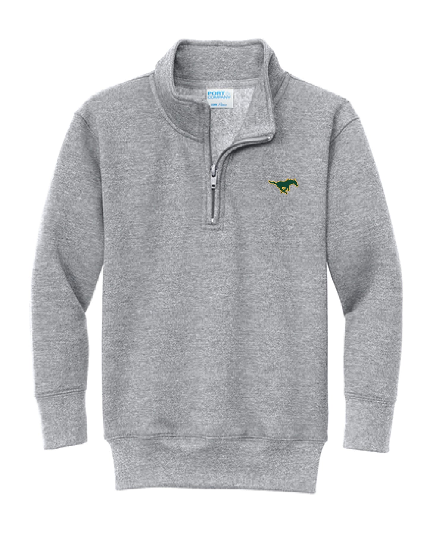 YOUTH Core Fleece 1/4-Zip Pullover Sweatshirt - Athletic Heather