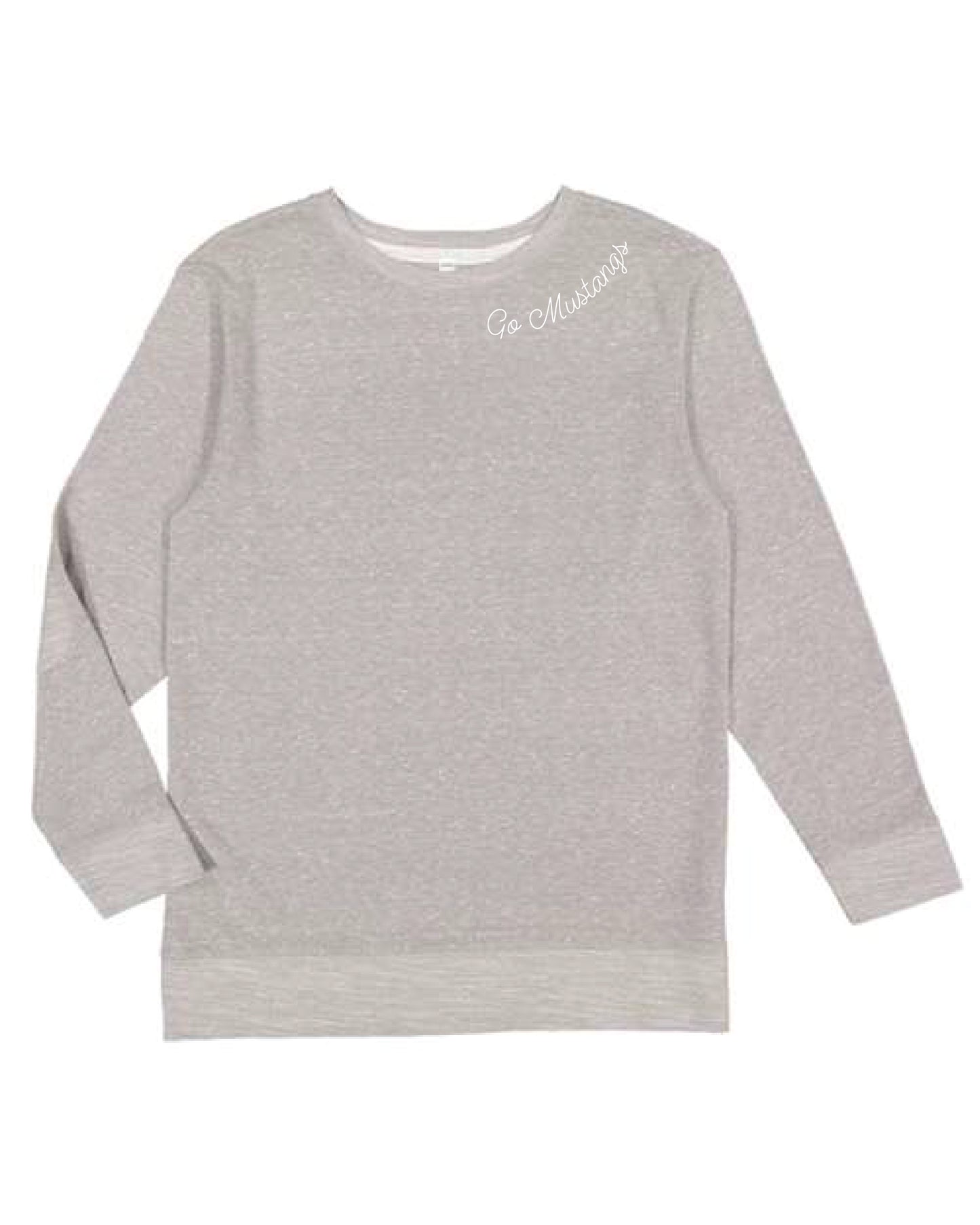 Youth Harborside Mélange French Terry Long Sleeve with Elbow Patches