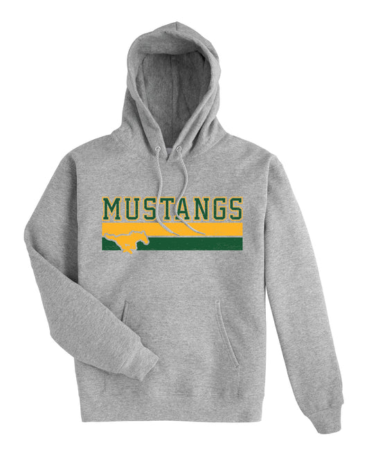 ADULT Mustangs Hanes Unisex Pullover Hooded Sweatshirt