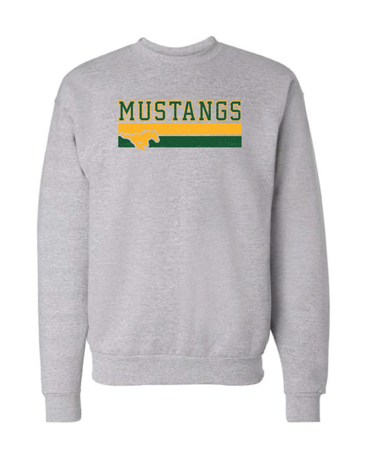ADULT Mustangs Hanes Crewneck Sweatshirt