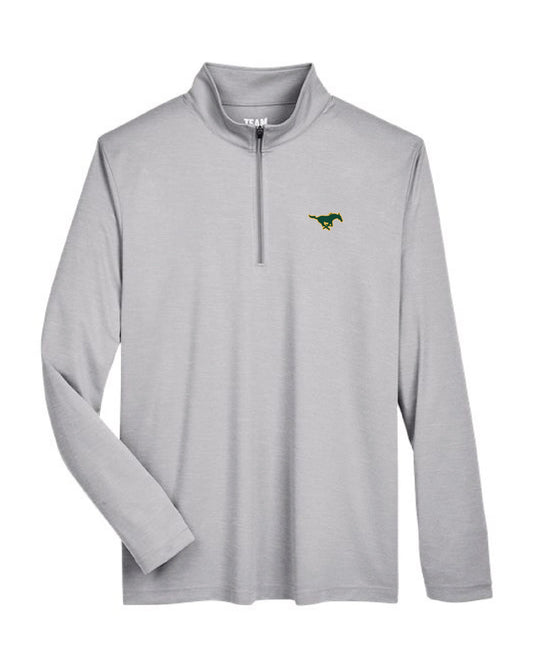 ADULT Men's Zone Sonic Heather Performance Quarter-Zip Pullover Athletic Heather