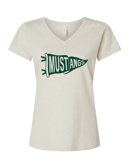 ADULT Womens Fine Jersey V-Neck Tee