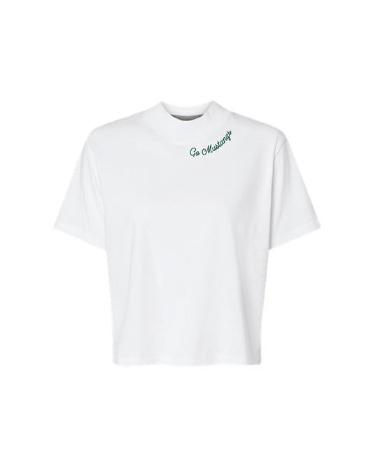 ADULT Ladies Go Mustangs Boxy Tee
