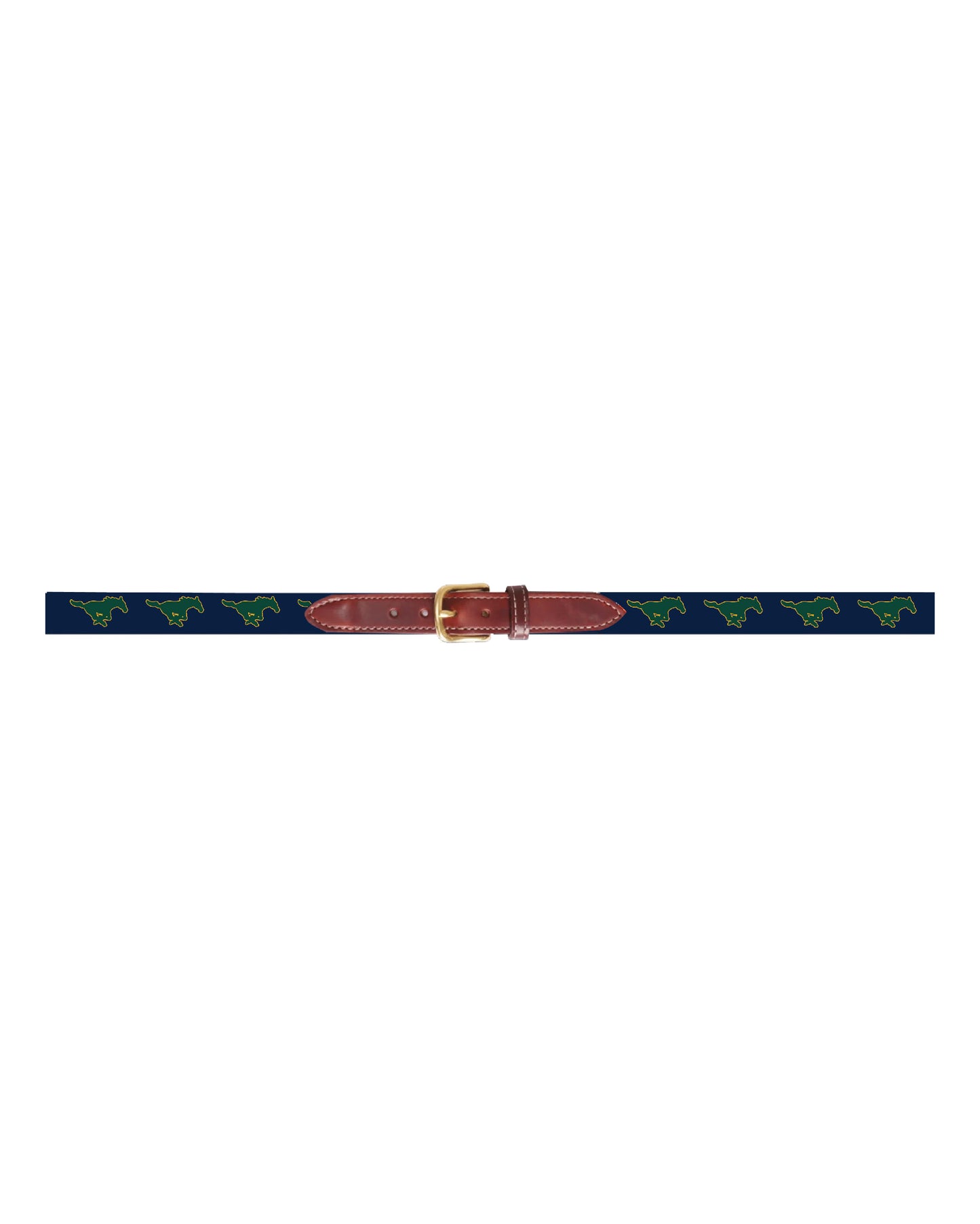 YOUTH Mustang Double Stitched Ribbon Tab Belt